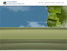 Tablet Screenshot of columbiafoodmachinery.com